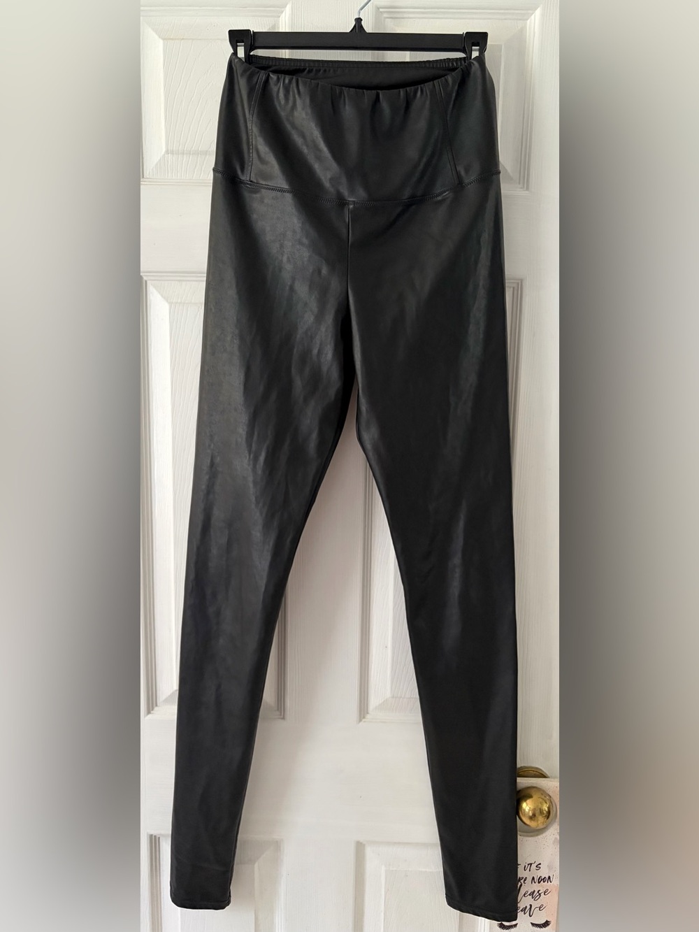 Wilfred Free Black Faux Leather Leggings